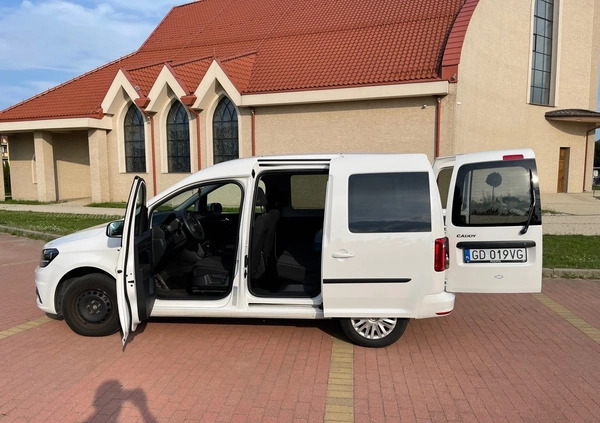 Volkswagen Caddy cena 89900 przebieg: 86500, rok produkcji 2020 z Gdańsk małe 29